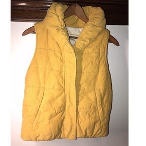 Pilcro & Letterpress Mustard Yellow Puffy Vest